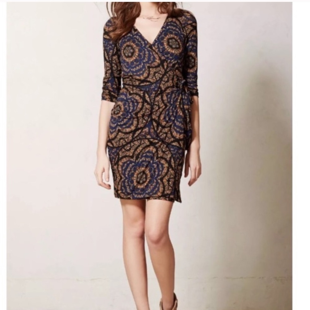 Anthro’s Vanessa Virginia Lena faux wrap dress